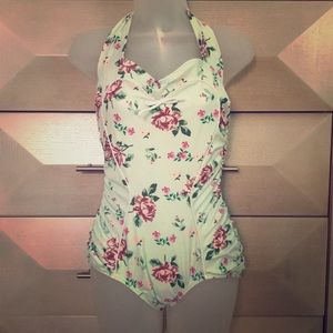 Unique Vintage One Piece Swimsuit.